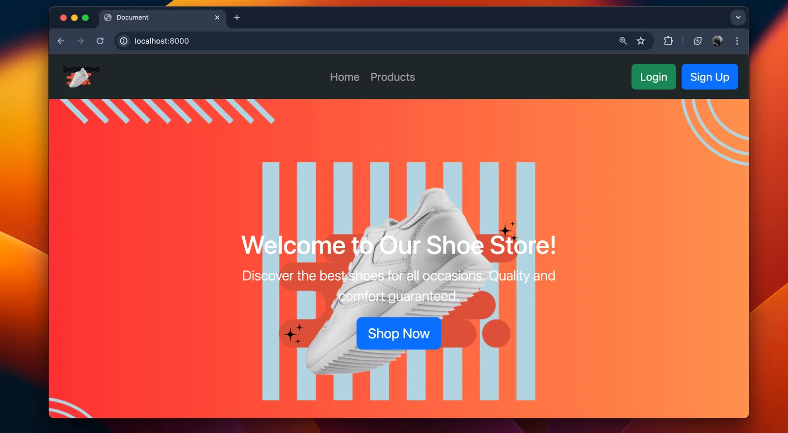 Shoe-ping (E-Commerce) project preview