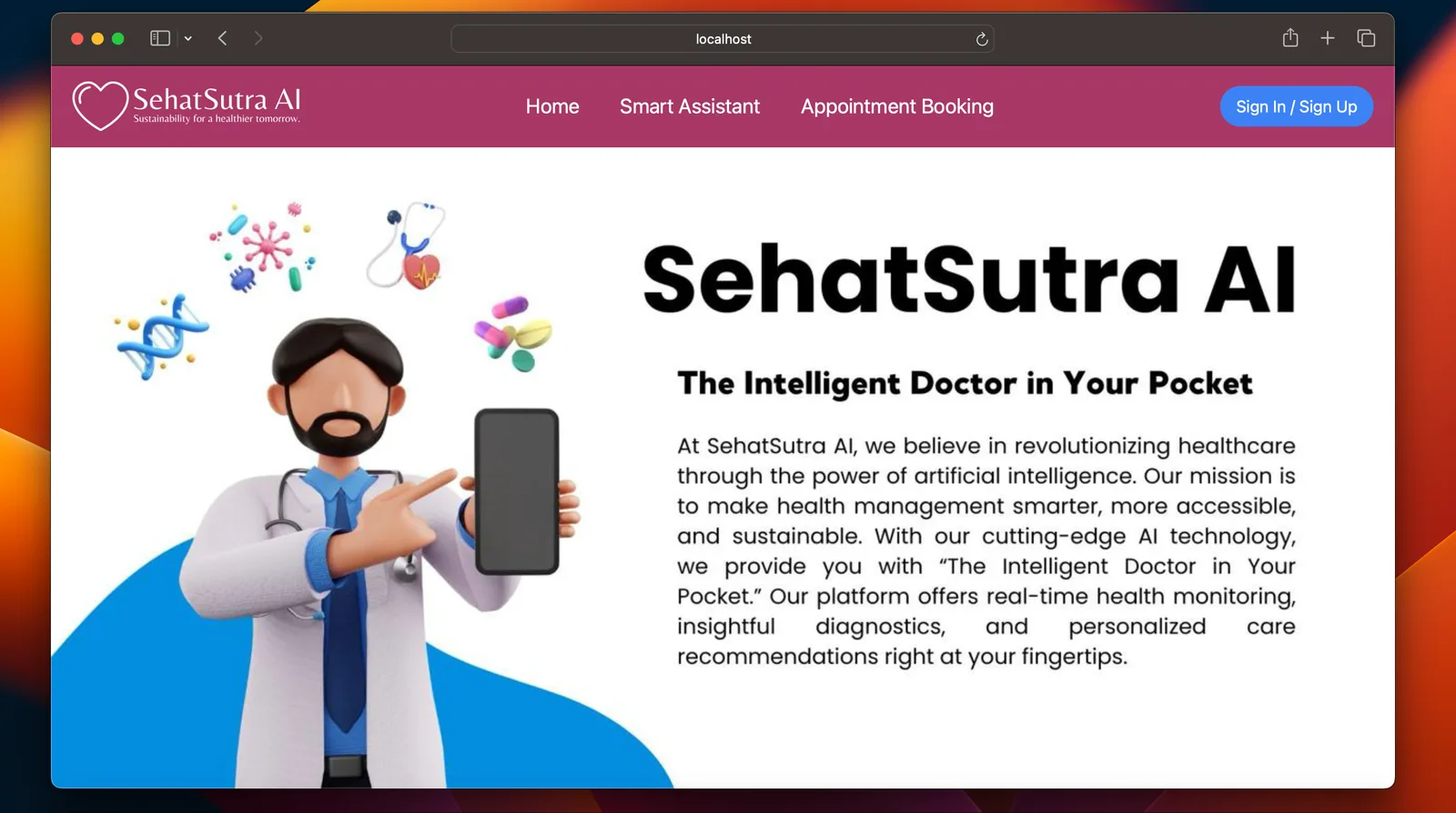 SehatSutra AI (Healthcare Solution) project preview