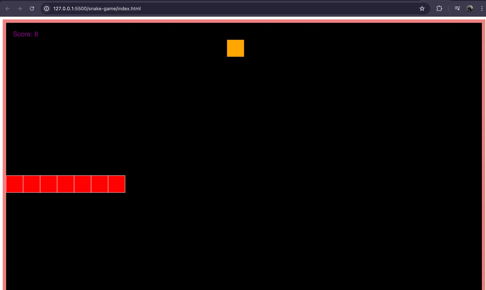 Snake Game project preview